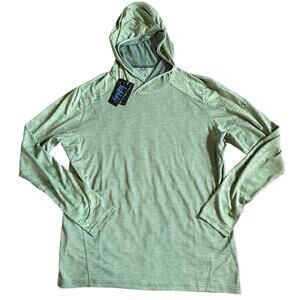 NWT Men’s Kuhl Engineered Hoodie Long Sleeve Shirt Size XL Citrus Green Kuhldry